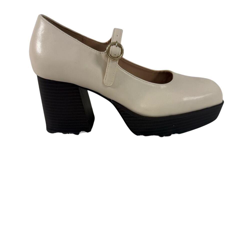 Coconuts by Matisse Cream Platform Mary Janes